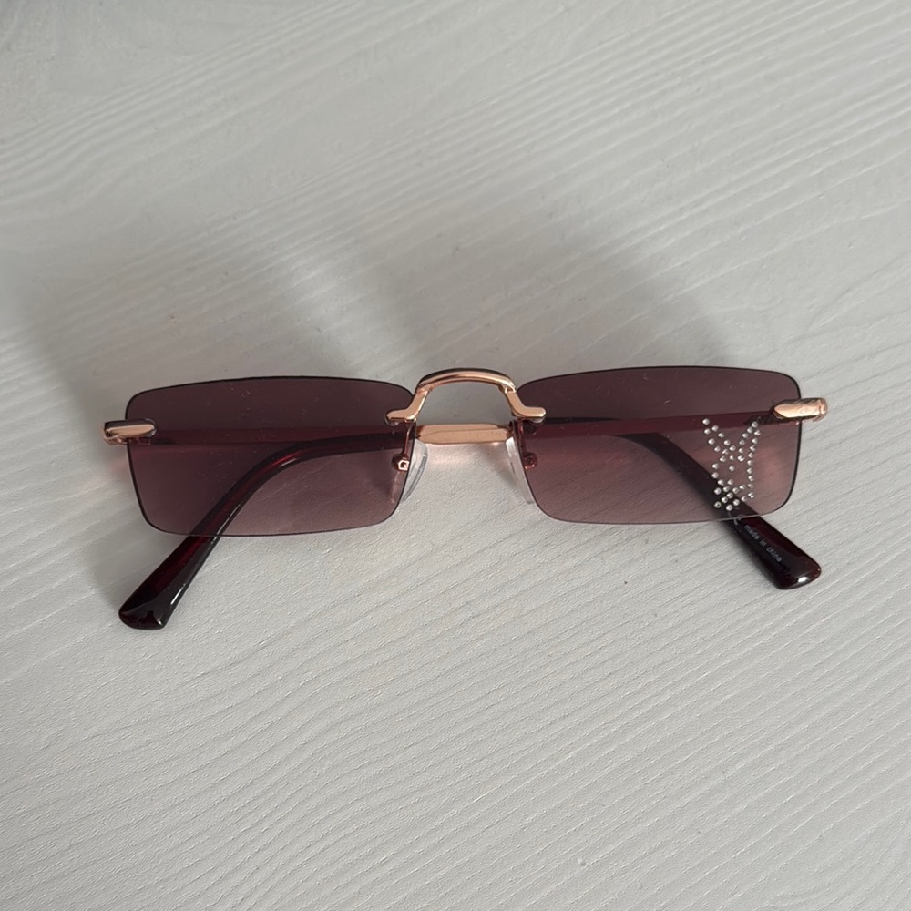 PLAYBOY Brown Frameless Glasses